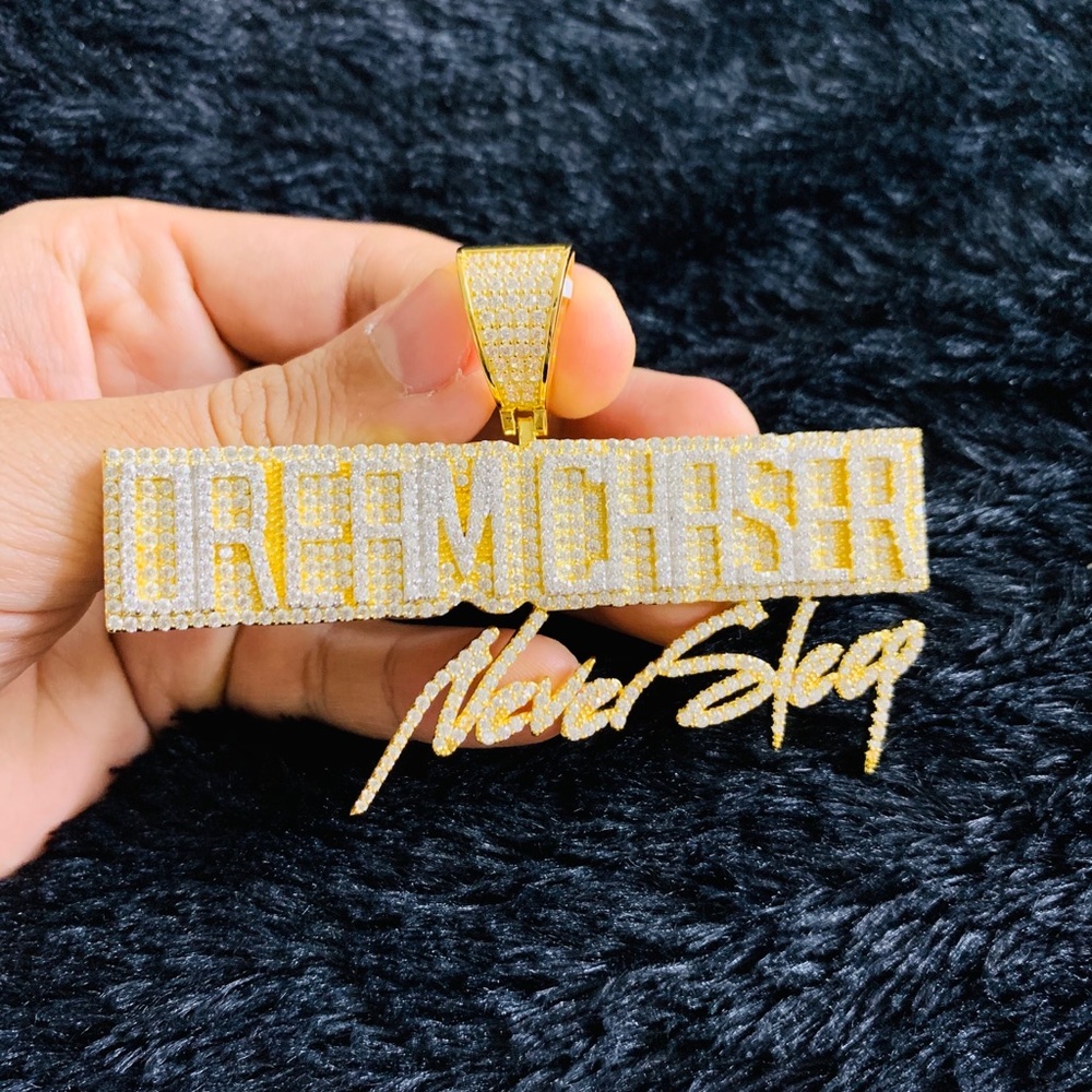 Sterling Silver Dream Chaser Never Sleep Pendant